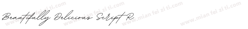 Beautifully Delicious Script Regul字体转换